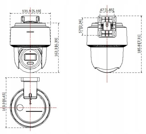 HiLook PTZ-N4MP-P IP-Kamera, 4 MP, PoE, Audio, microSD