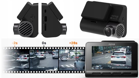 70mai A810 4K HDR Dashcam mit Rückkamera RC12 und UP04-4G-Modul