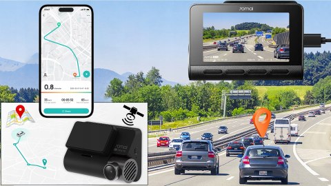 70mai A810 4K HDR Dashcam mit Rückkamera RC12 und UP04-4G-Modul