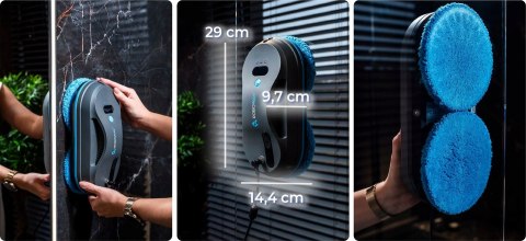 Fensterreinigungsroboter Roboway Rw-1, Intelligent, Wifi, 4000 Pa, 3 Modi