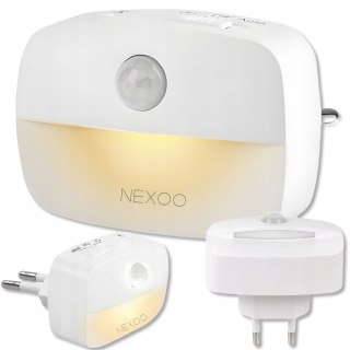 LED-Nachtlampe Nexoo mit Bewegungs- und Dämmerungssensor, 3 Modi, Steckdose