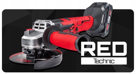Red Technic RTSZK0140 Akku-Winkelschleifer 21 V, 125 mm, 2 Akkus, 10 Scheiben