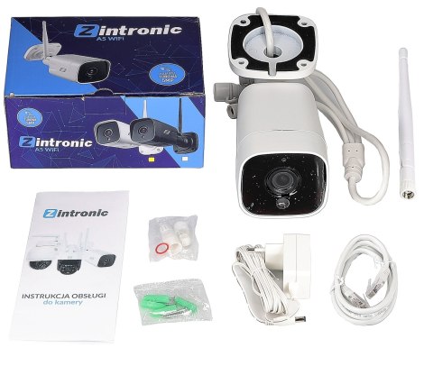 IP-Kamera A5 WiFi 5 MP mit Audio, IP66, für Micro-SD bis 128 GB-Zintronic