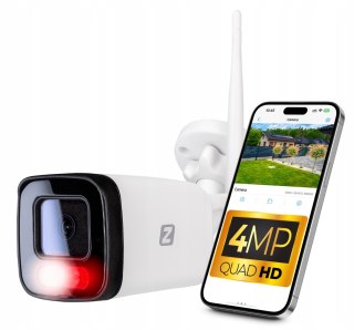 IP-WiFi-Kamera 4Mp A4 mit Ton, Zoom und Bewegungserkennung, IP66 Zintronic