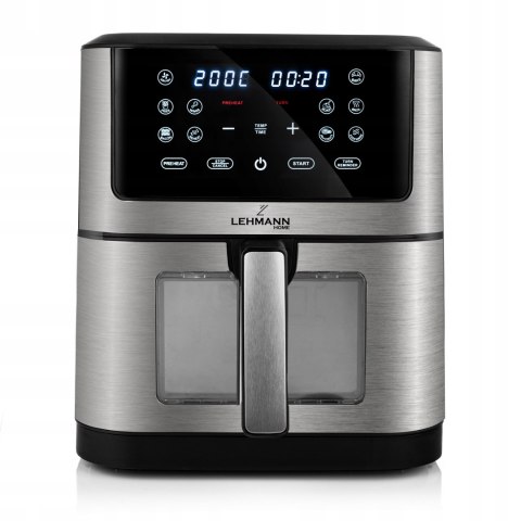 Heißluftfritteuse Air Fryer 8 l 1800 W 12 Programme Großes Fassungsvermögen