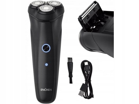 Akku-Rasierer Enchen Warrior Trimmer 3 Klingen 90 Min Wasserdicht