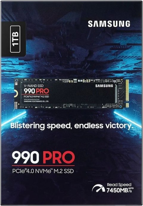 SSD Samsung 990 Pro 1 TB M.2 NVMe PCIe 4.0 7450/6900MB TRIM AES 256-Bit