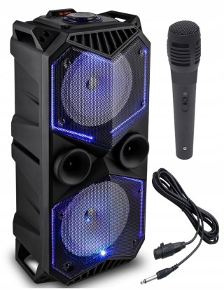 Aktive Säule Vk 100 W Bluetooth MP3 FM Radio Karaoke LED + Mikrofon Voice Kraft