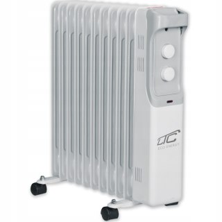 LTC Ölradiator 2500 W mit Thermostat, 11 Rippen und einstellbarer Heizleistung