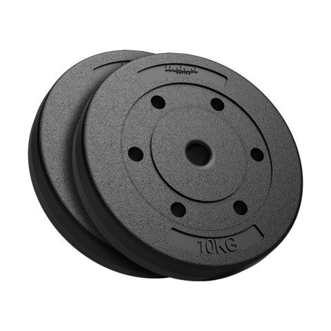Rebel Active RBA-2103 Hantelscheiben-Set, 2 × 10 kg, Bohrung 31 mm