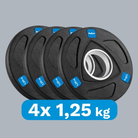 Rebel Active RBA-2107 Hantelscheiben-Set, 4 × 1,25 kg, Bohrung 51 mm