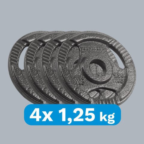Rebel Active RBA-2132 Hantelscheiben-Set, 4 × 1,25 kg, Bohrung 31 mm
