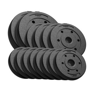 Rebel Active RBA-2106 Hantelscheiben-Set, 30 kg, 14-teilig, 31 mm