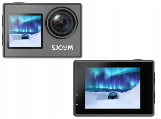 Sportkamera SJCAM SJ4000 Dual Screen 4K mit Gehäuse bis 30m