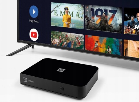 TELE System UP T2 4K Android TV DVB-T2 HEVC Decoder, Android TV 12
