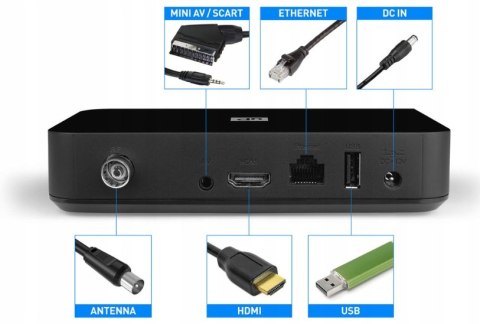 TELE System UP T2 4K Android TV DVB-T2 HEVC Decoder, Android TV 12