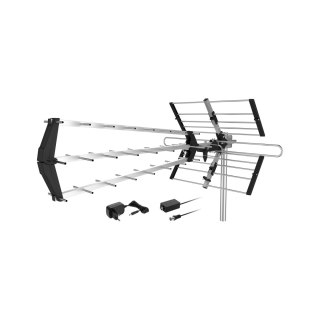 Aktive Richtantenne Cabletech ANT0641 DVB-T2 VHF/UHF mit Netzteil