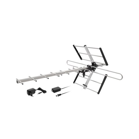 Aktive TV-Richtantenne Cabletech Yagi ANT0634, VHF/UHF, 16 Elemente