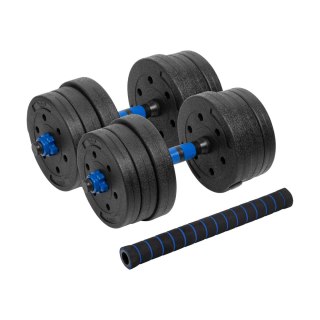 Bitumen-Hantelset Rebel Active RBA-2300, 20 kg mit Verbindungsstück