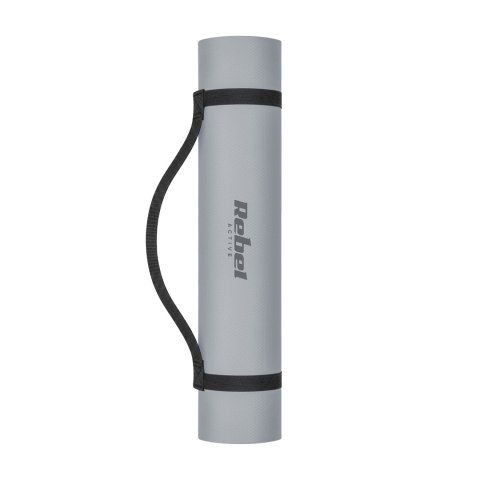 Gymnastikmatte Rebel Active RBA-3158-2GY TPE 183×61 cm, 1 cm, grau