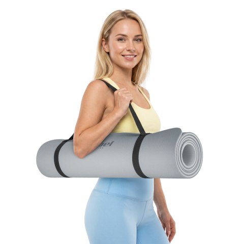 Gymnastikmatte Rebel Active RBA-3158-2GY TPE 183×61 cm, 1 cm, grau
