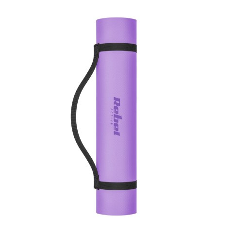 Gymnastikmatte Rebel Active RBA-3158-2PU TPE 183×61 cm, 1 cm, violett