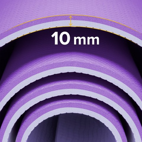 Gymnastikmatte Rebel Active RBA-3158-2PU TPE 183×61 cm, 1 cm, violett