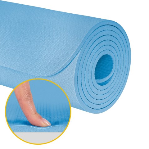 Gymnastikmatte Rebel Active RBA-3158-BL TPE 183×61 cm, 1 cm, blau