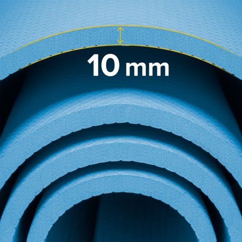 Gymnastikmatte Rebel Active RBA-3158-BL TPE 183×61 cm, 1 cm, blau