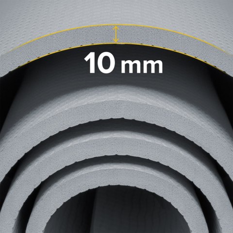 Gymnastikmatte Rebel Active RBA-3158-GY TPE 183×61 cm, 1 cm, grau