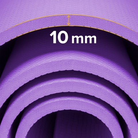 Gymnastikmatte Rebel Active RBA-3158-PU TPE 183×61 cm, 1 cm, violett