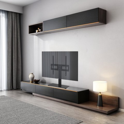 Maclean MC-450 TV-Tischständer, 40 kg, VESA 400×400, Schwarz