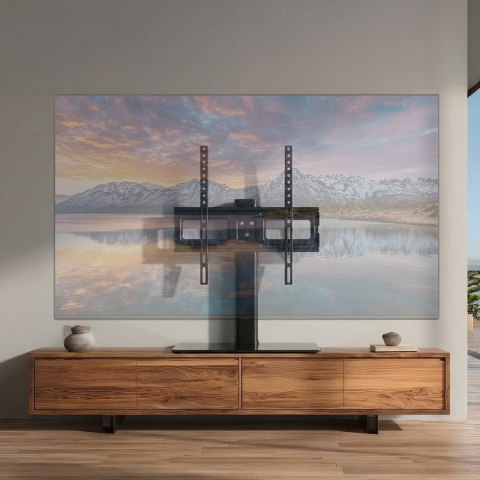 Maclean MC-450 TV-Tischständer, 40 kg, VESA 400×400, Schwarz