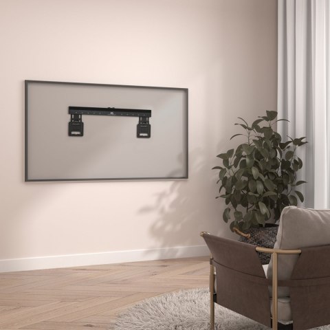 Maclean MC-481 flache TV-Wandhalterung, 37-80 Zoll, 75 kg, Schwarz