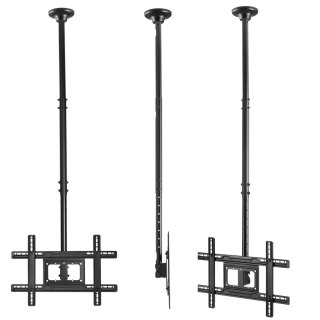 Maclean MC-803 TV-Deckenhalterung, höhenverstellbar, 50 kg, VESA 600×400, Schwarz