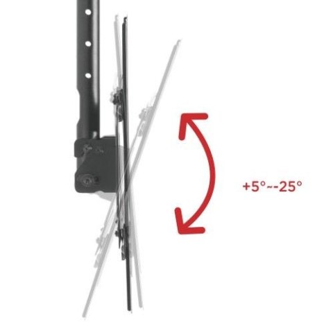 Maclean MC-803 TV-Deckenhalterung, höhenverstellbar, 50 kg, VESA 600×400, Schwarz