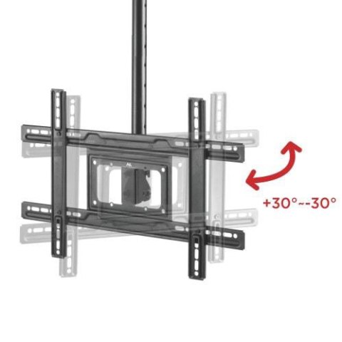 Maclean MC-803 TV-Deckenhalterung, höhenverstellbar, 50 kg, VESA 600×400, Schwarz