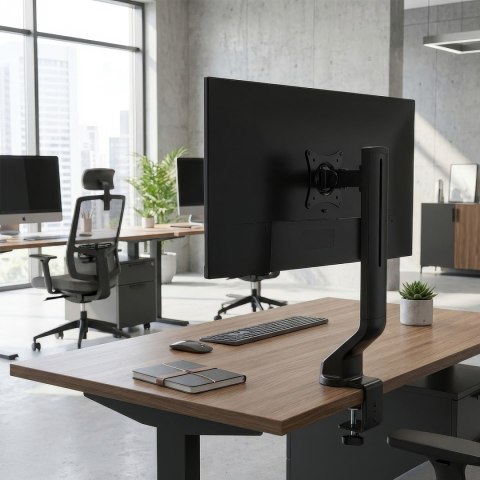 Maclean MC-853 Monitor-Tischhalterung, 17-32 Zoll, 8 kg, Schwarz