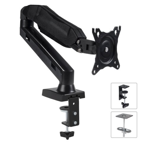 Maclean MC-860 Monitor-Tischhalterung, 13-27 Zoll, 8 kg, Schwarz