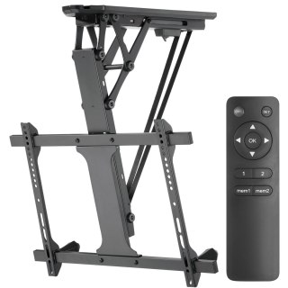 Maclean MC-880 motorisierte TV-Deckenhalterung, 32-70 Zoll, 35 kg, Schwarz