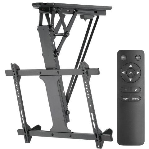 Maclean MC-880 motorisierte TV-Deckenhalterung, 32-70 Zoll, 35 kg, Schwarz
