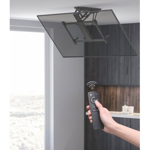 Maclean MC-880 motorisierte TV-Deckenhalterung, 32-70 Zoll, 35 kg, Schwarz