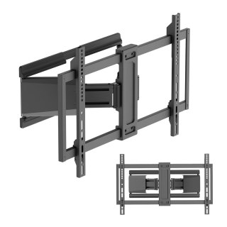Maclean MC-881 N TV-Wandhalterung, 37-90 Zoll, 65 kg, VESA 600×400, Schwarz