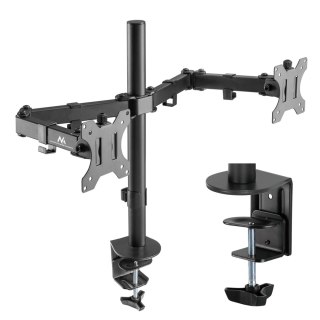 Maclean MC-884 Monitorhalterung für 2 Monitore, 2×8 kg, VESA 75/100