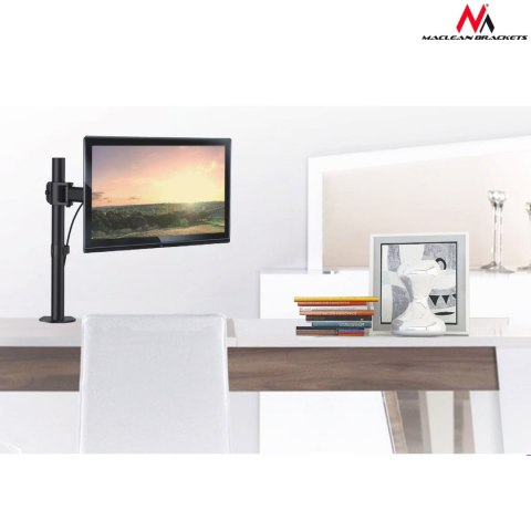 Monitor-Tischhalterung Maclean MC-690N, 13-27 Zoll, 8 kg, Schwarz