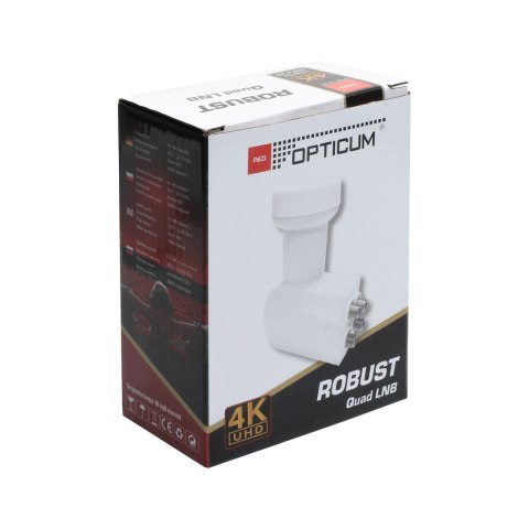 Opticum Red Robust Quad-Satelliten-LNB, 0,1 dB, 40-mm-Aufnahme