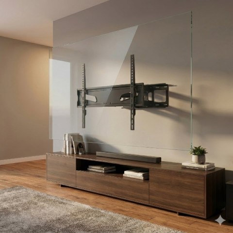 TV-Wandhalterung Maclean MC-723 B, 45 kg, VESA 600×400 mm, Schwarz