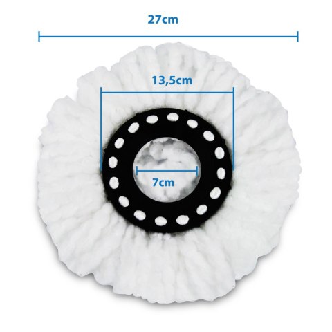 3 Mikrofaserbezüge für Esperanza Perfect Clean 005, Ring 13,5 cm