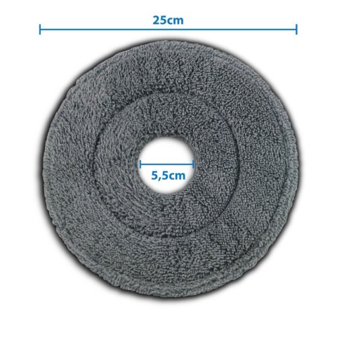 3 Mikrofaserbezüge für Esperanza Perfect Clean 007, Ø 25 cm