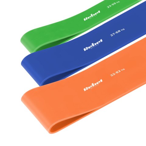 7 Trainingsbänder Power Band Rebel Active, Widerstand 4-82 kg